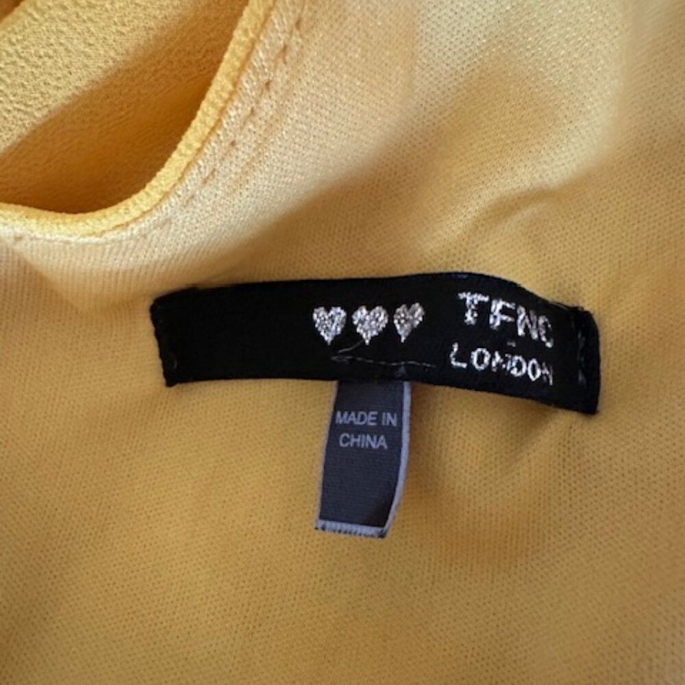 TFNC London Vibrant Yellow Dress   8547  Size 14 - Picture 12 of 13
